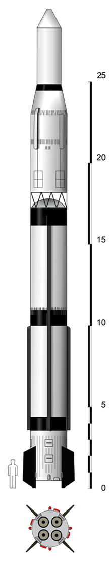 Long March 1 rocket used for the Shijian 1 space launch