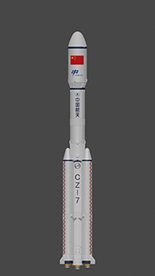 Long March 7/YZ-1A rocket used for the Development Flight 1 space launch
