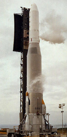 Atlas F/SVS rocket used for the Navstar 6 space launch