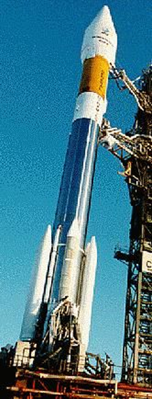 Atlas IIAS rocket used for the Echostar VI space launch