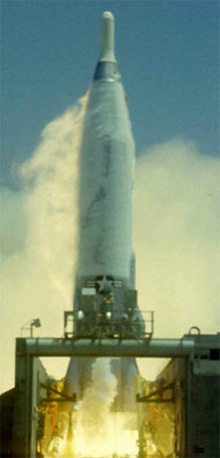 SM-65E Atlas rocket used for the NOAA 10 space launch