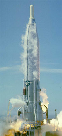 SM-65F Atlas rocket used for the P72-2 space launch
