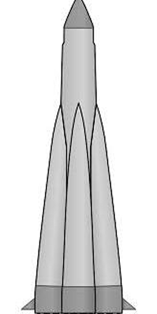 Sputnik 11A59 rocket used for the Polyot space launch