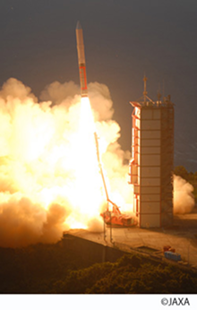 M-V rocket used for the Suzaku space launch