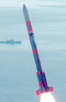 Mu-3H rocket used for the Kyokko space launch