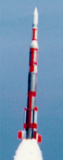 Mu-4S rocket used for the Denpa space launch