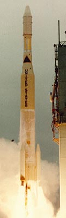 Delta 0300 rocket used for the NOAA 2 space launch