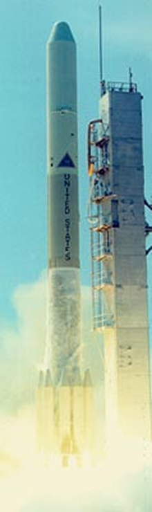 Delta 1913 rocket used for the RAE 2 space launch