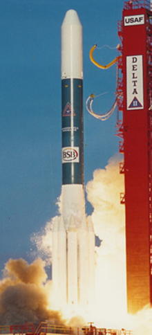 Delta 4925-8 rocket used for the Insat 1D space launch