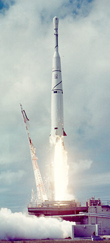 Thor Able I rocket used for the Able I (Pioneer) space launch