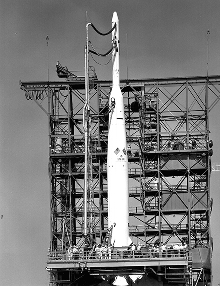Thor Delta A rocket used for the Explorer 15 space launch