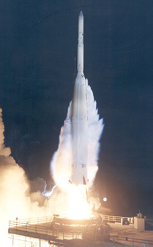 Thor Delta C1 rocket used for the Explorer 32 space launch