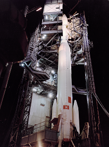 Thor Delta N6 rocket used for the ITOS 1 space launch
