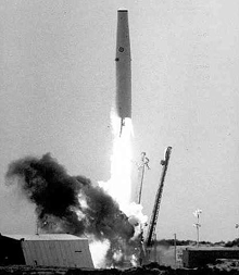 Thor MG-18 rocket used for the DSAP-1 F11 space launch