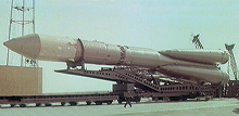 Molniya 8K78M-PVB rocket used for the Molniya-3 56L space launch