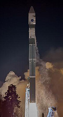 Soyuz 2.1a Volga rocket used for the Mikhailo Lomonosov, Aist-2D & SamSat 218 space launch