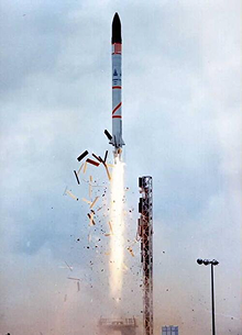Diamant BP4 rocket used for the Castor & Pollux space launch