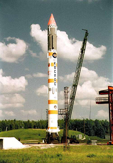 Kosmos 65S3 rocket used for the Strela-1 15 to 19 space launch