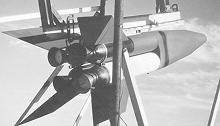 Project Pilot rocket used for the NOTS 2 space launch